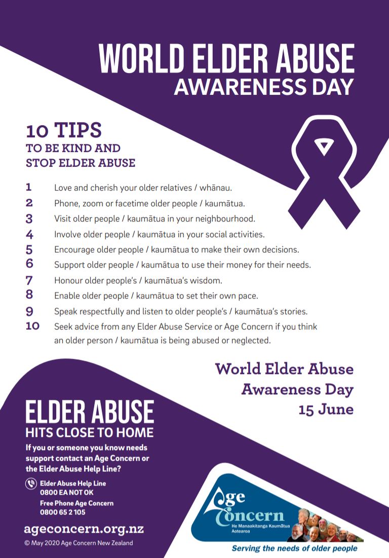 10 tips to be kind and stop elder abuse