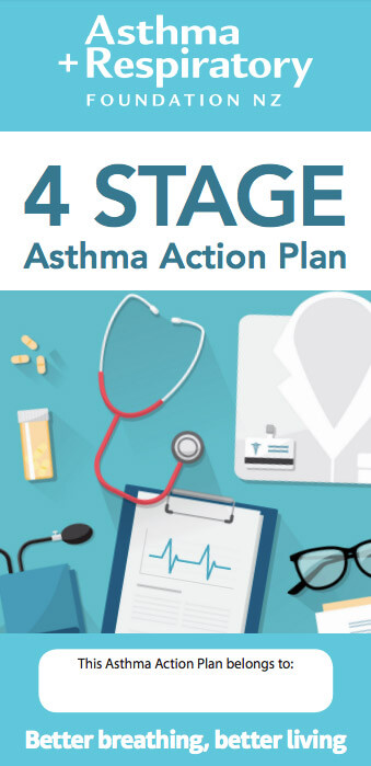 4 stage asthma action plan asthma and resp foundation nz