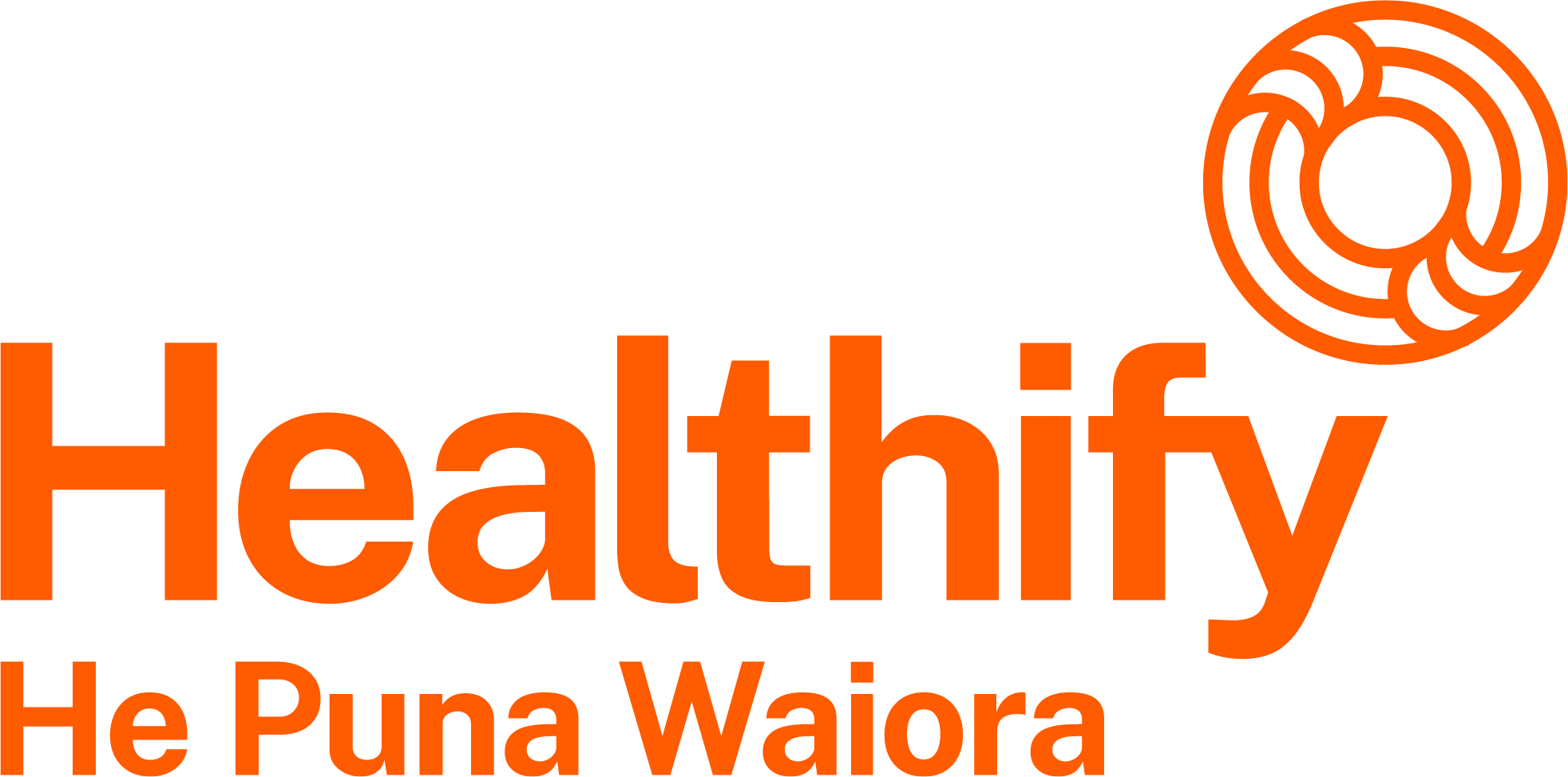 Healthify He Puna Waiora logo in orange