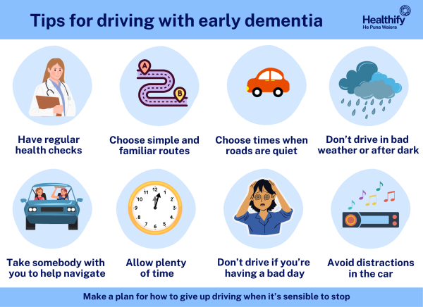 Tips for driving with early dementia