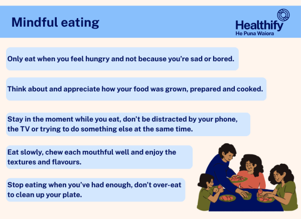 Advice on how to eat mindfully