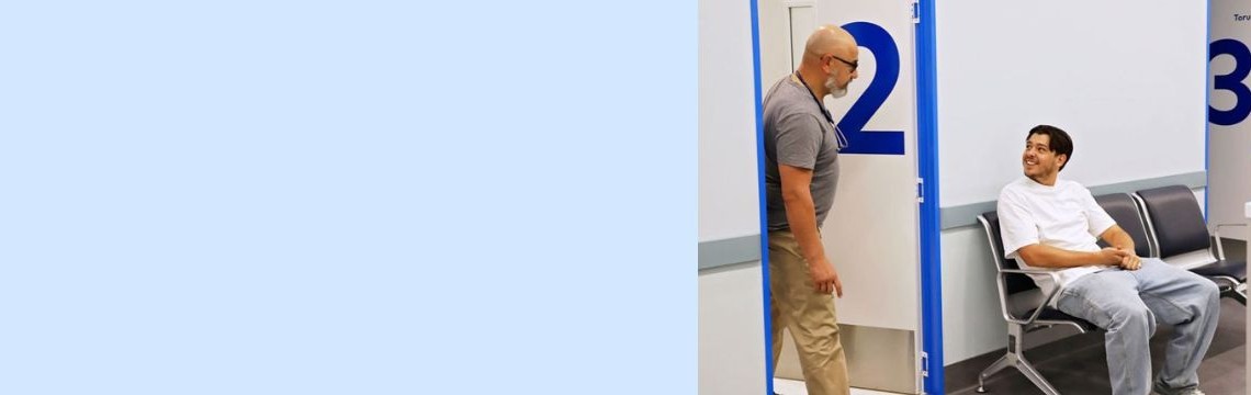 Healthcare provider visit slider