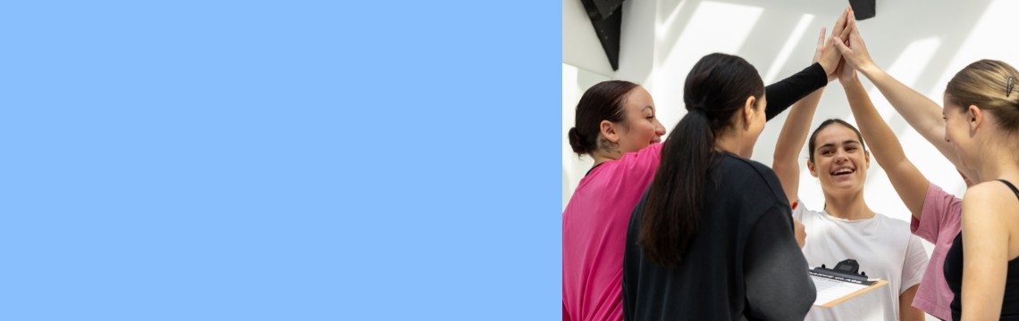 Women high five slider