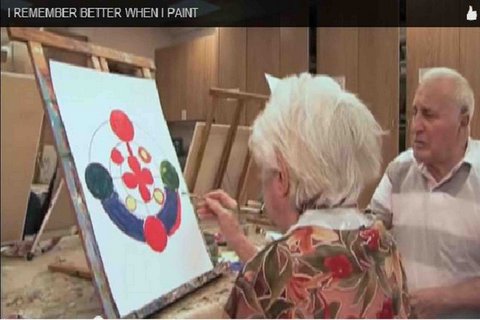 alzheimer patient painting