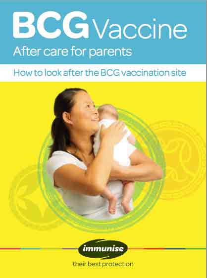bcg vaccine care of vaccination site