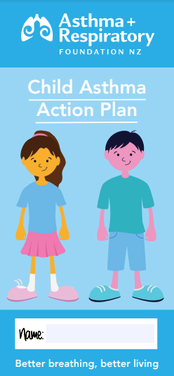 child asthma action plan asthma resp foundation nz