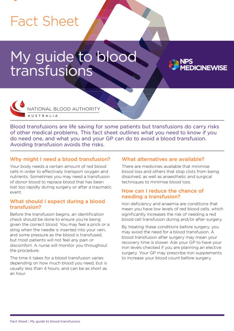 my guide to blood transfusions