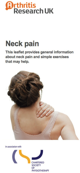neck pain arthritis research uk