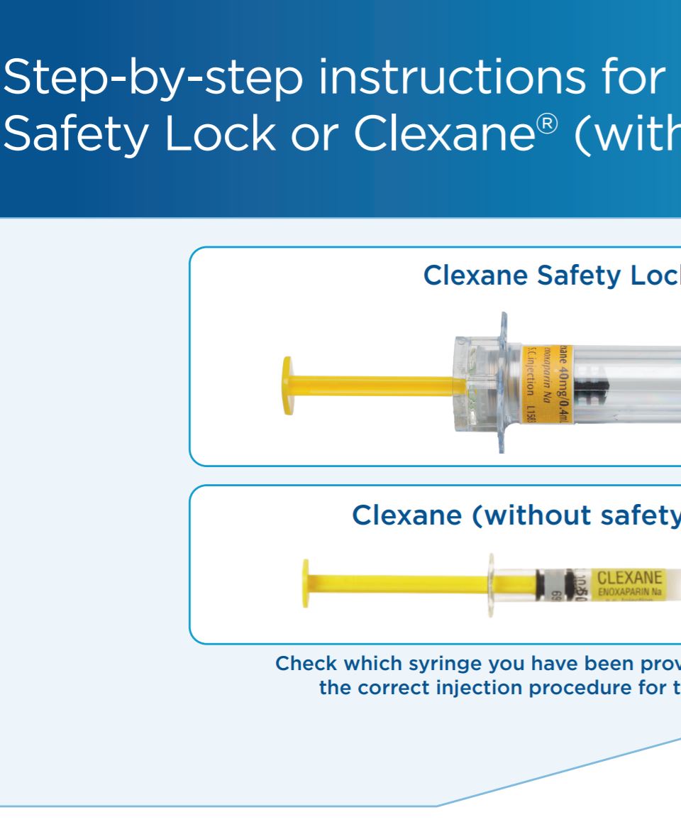 step by step instructions for injecting clexane