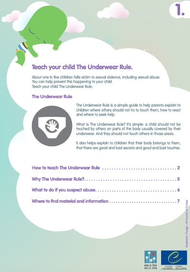 teach your child the underwear rule