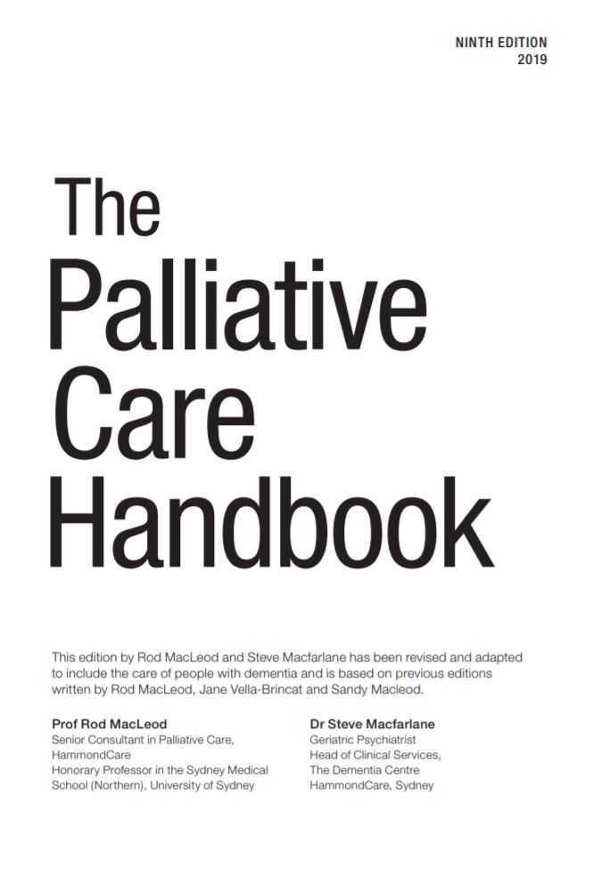 the palliative care handbook