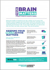 Brochure image Your brain matters